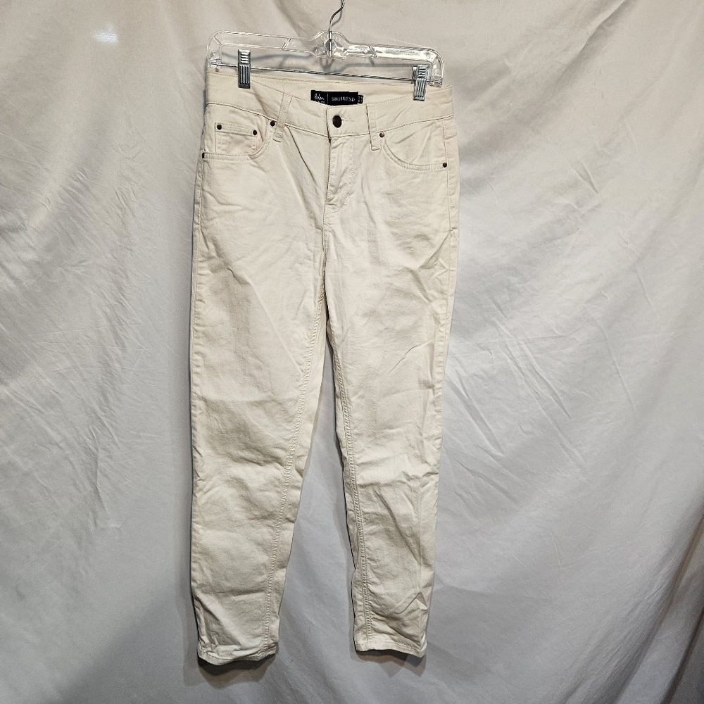 Boden Girlfriend White Denim Jeans US 6R UK 10R